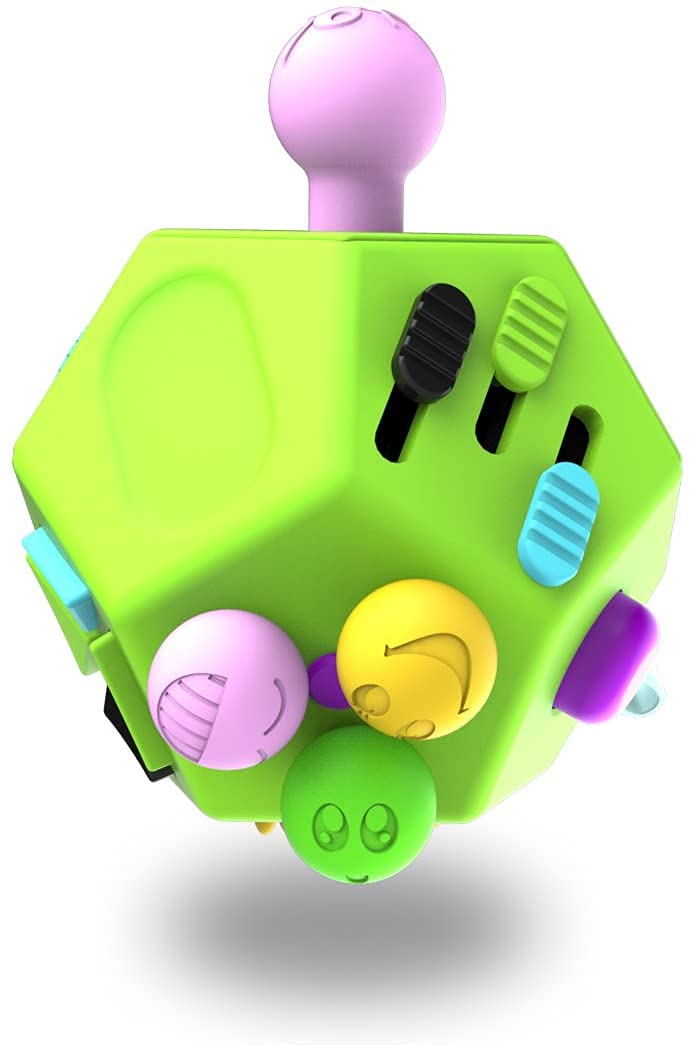 PATPAT 12 Sided Fidget Cube, Dodecagon Fidget Toys for Children and Adults, Fidget Toy Stress and Anxiety Relief Depression Anti for All Ages with ADHD ADD OCD Autism (Green) PATPAT 12 Sided Fidget Cube, Dodecagon Fidget Toys for Children and Adults, Fidget Toy Stress and Anxiety Relief Depression Anti for All Ages with ADHD ADD OCD Autism (Green)